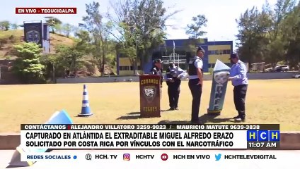 Llega a "Los Cobras" el extraditable Miguel Alfredo Erazo previo a su audiencia esta tarde