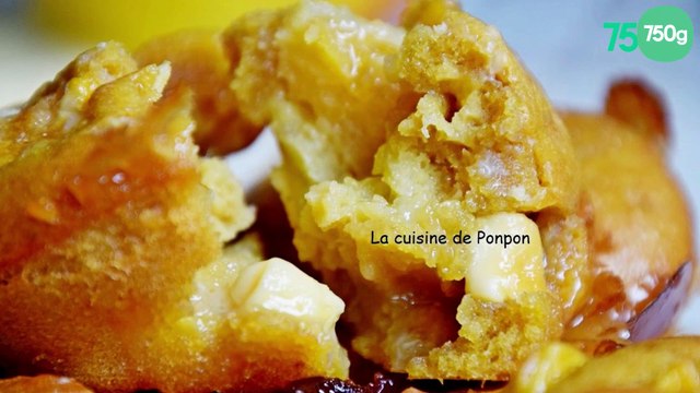 Muffins aux pommes et chocolat blanc