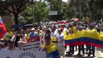 Avance de la marcha nacional desde Bogotá
