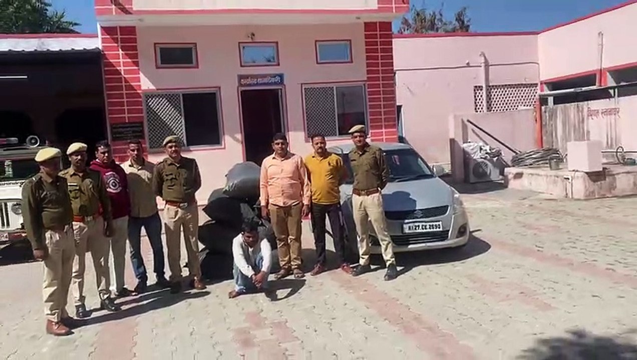 136 kg doda sawdust recovered, one accused arrested with pistol