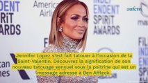 Jennifer Lopez dévoile un nouveau tatouage sensuel sous sa poitrine