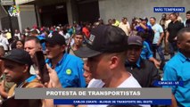 Protesta de transportistas en Caracas - 15Feb