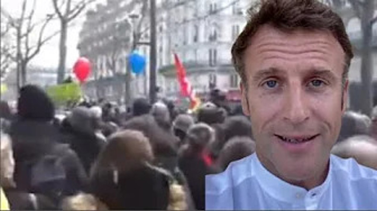 Emmanuel Macron, dont les petits mots feront rager les manifestants "Ce sont toujours les mêmes..."