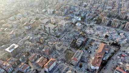 Bakan Soylu'nun "Her iki konuttan biri yıkıldı" dediği Antakya'daki son durum havadan görüntülendi