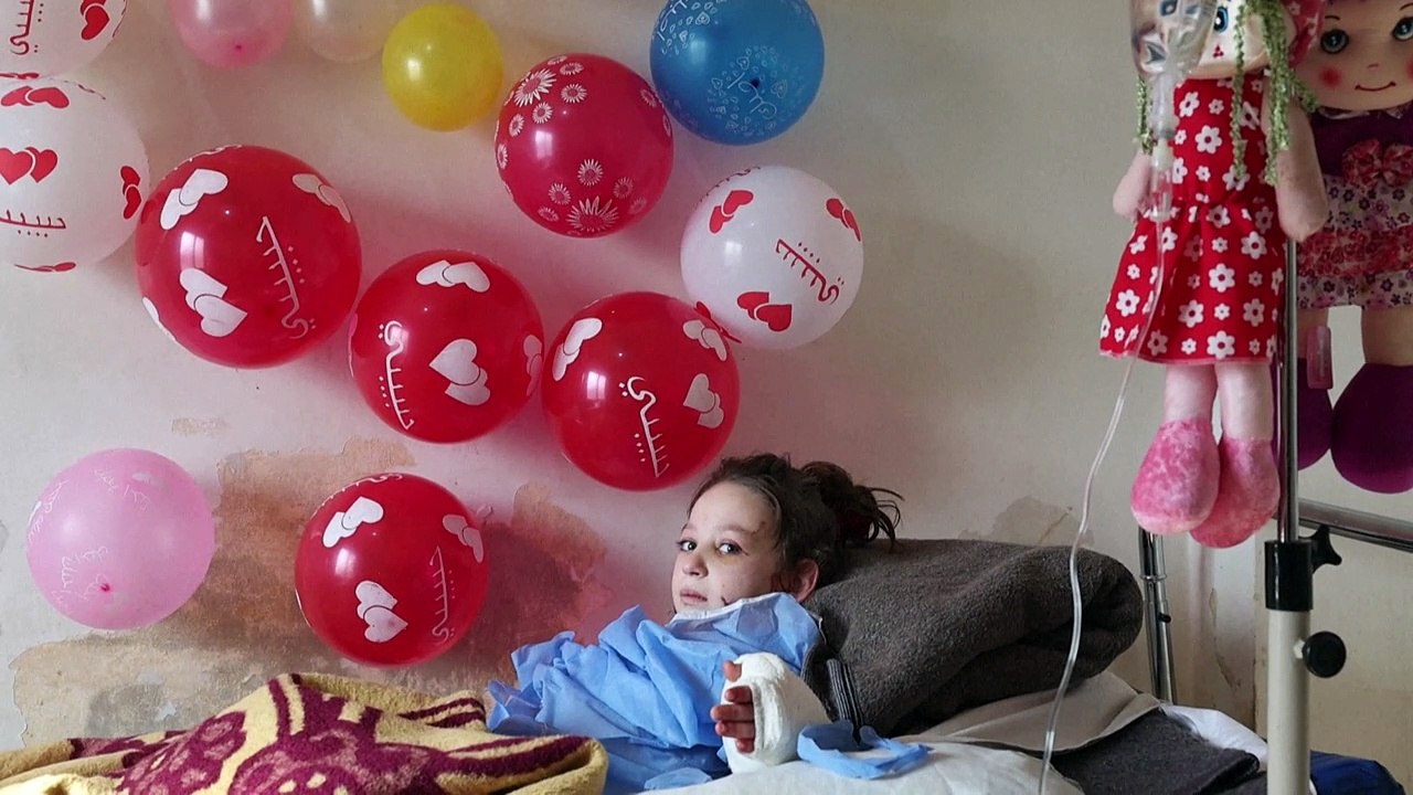 Los niños huérfanos del terremoto en Siria