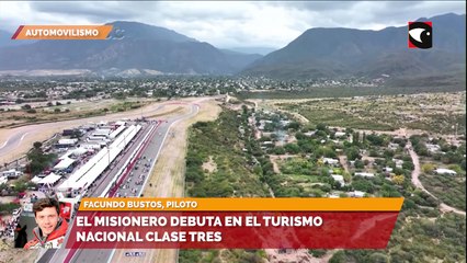 El piloto misionero Facundo Bustos, debuta en el Turismo Nacional clase 3
