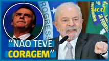 Lula diz que Bolsonaro saiu do país por 'medo'