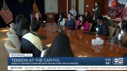 Tension grows between Arizona Governor and republicans at the Capitol