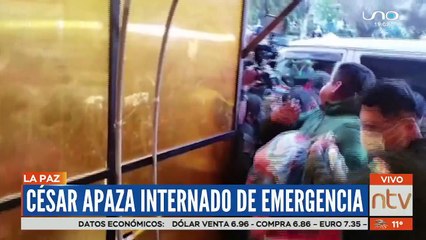 Cesar Apaza internado de emergencia