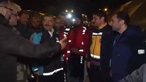 Bakan Koca'nın sağlıkçıları ziyaretinde ateş kazası