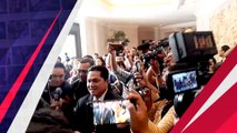 Senyum Erick Thohir Saat Tiba di Lokasi Kongres Luar Biasa PSSI