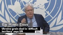Ukraine grain deal in 'difficult territory' says UN