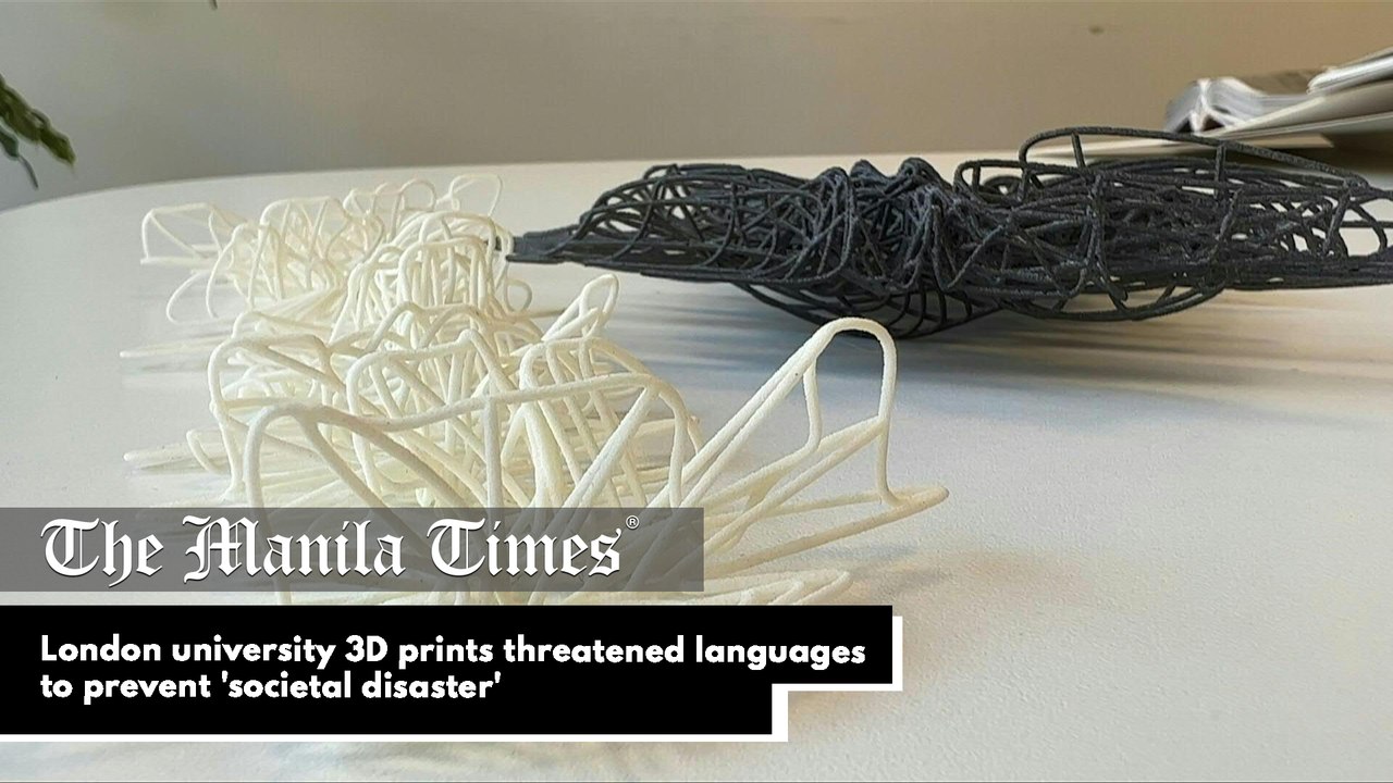London university 3D prints threatened languages to prevent 'societal disaster'