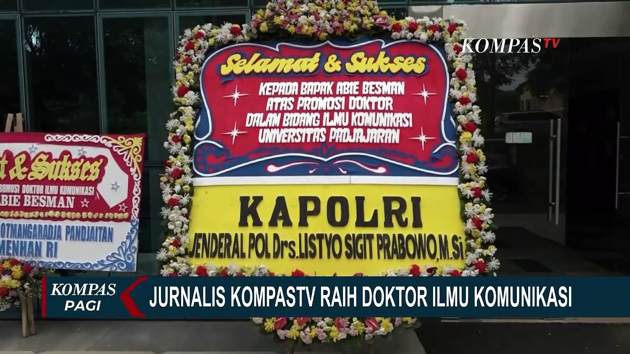 Produser Eksekutif KompasTV Abie Besman Raih Gelar Doktor Ilmu Komunikasi di Unpad!