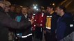 Sağlık Bakanı Fahrettin Koca sağlık personeli konuşurken soba patladı
