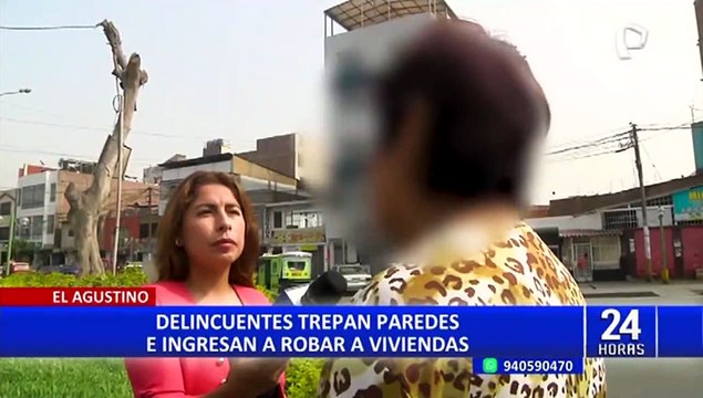 El Agustino: delincuentes trepan paredes y roban en viviendas