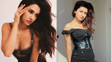 Disha Patani Black Dress Look या Avneet Kaur Black Leather Dress Look कौन लगा Hot | Boldsky