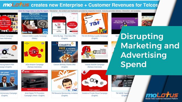 moLotus mobile advertising platform empowering Telcos to generate more revenues