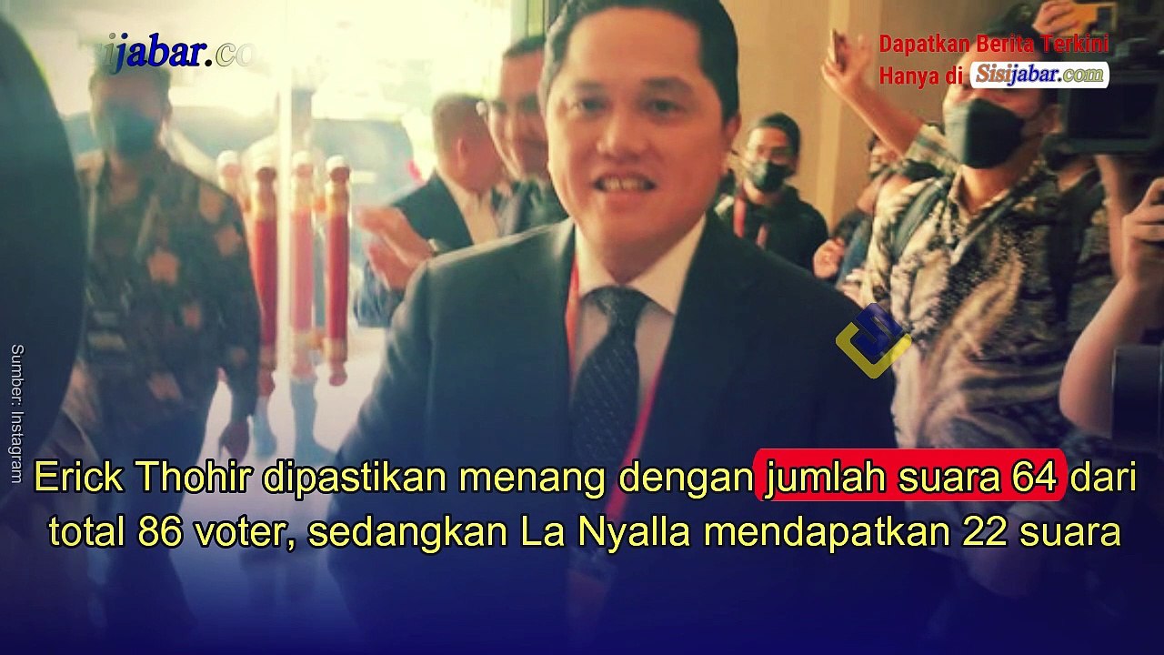 Erick Thohir Resmi Terpilih Jadi Ketua Umum PSSI