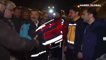 Bakan Fahrettin Koca, sağlık personelini ziyaret ettiği esnada küçük çaplı patlama
