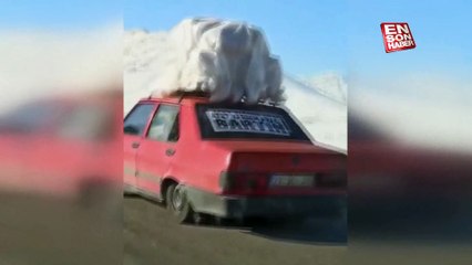 Aracına yüklediği yardımları Kahramanmaraş'a götüren Bartınlı vatandaş kamerada