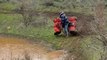 ATV rider dumped into a puddle after drifting attempt goes HILARIOUSLY wrong