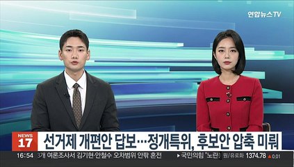선거제 개편안 논의 답보…정개특위, 후보안 압축 미뤄