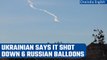 Ukraine says it shot down six Russian balloons hovering over Kyiv, air alerts sounded |Oneindia News