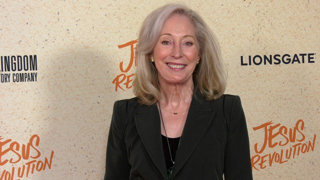 Jean St. James Jesus Revolution Los Angeles Premiere Orange Carpet