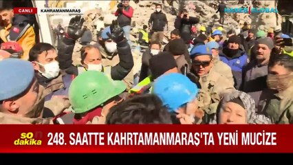 11 günde yeni mucize: Enkaz altından 248 saat sonra kurtarıldı