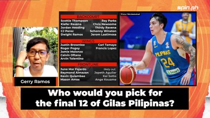 Who would you pick for the final 12 of Gilas Pilipinas? I Spin.ph