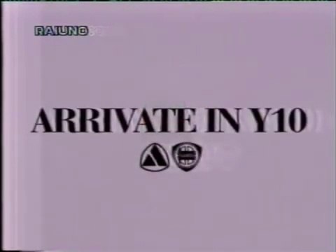 Pubblicità/Bumper anni 90 RAI 1 - Automobile Y 10