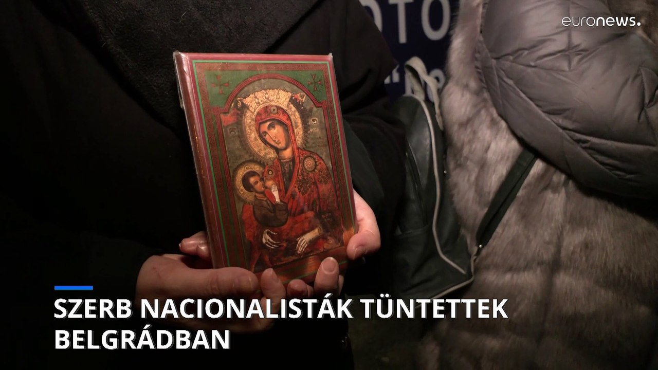 Szerb nacionalisták az elnök lemondását követelték Belgrádban