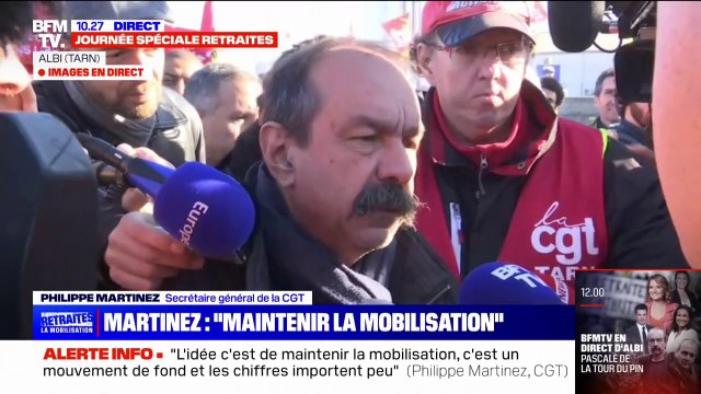 Retraites: Philippe Martinez (CGT) se dit optimiste et évoque un besoin de hausser le ton