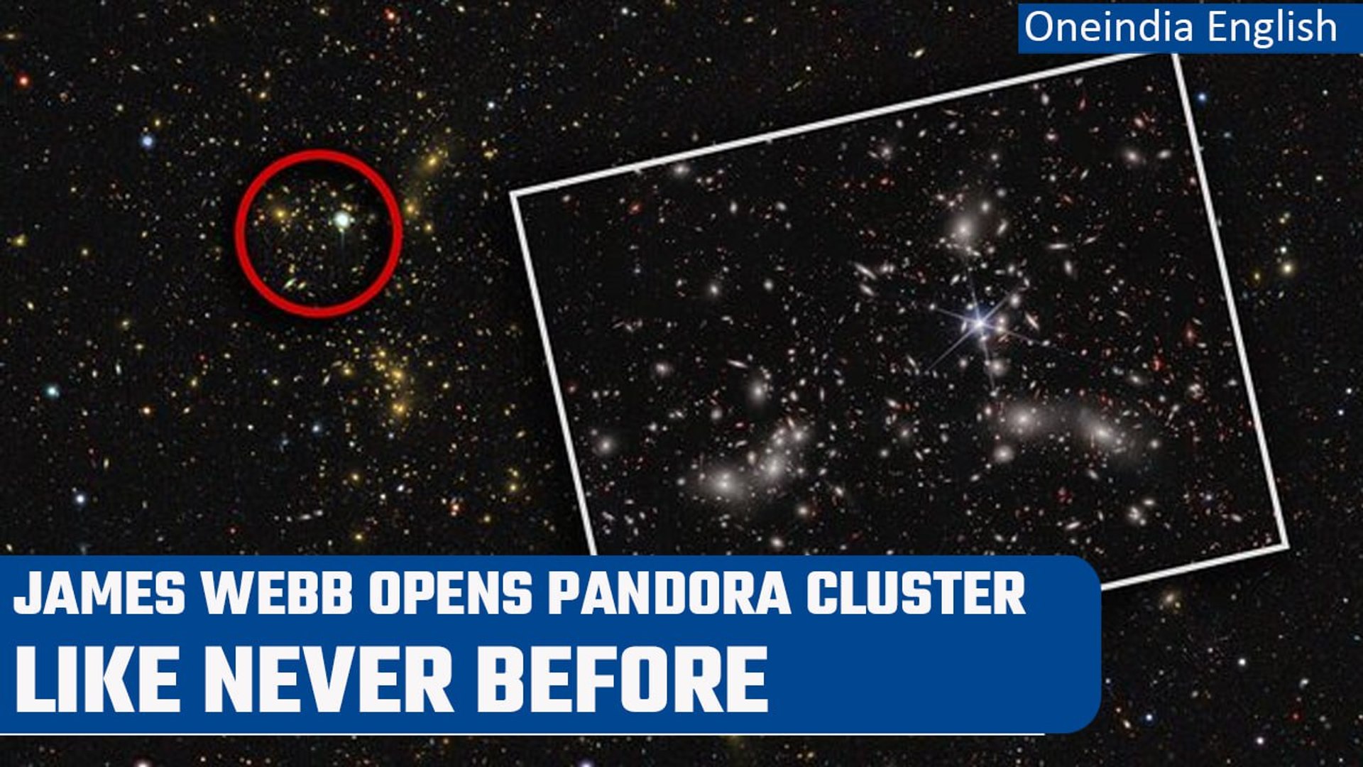 NASA's James Webb Space Telescope uncovers new details in Pandora's Cluster|  Oneindia News - video Dailymotion