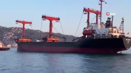 İstanbul Boğazı'nda kargo gemisi makine arızası yaptı
