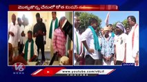 Revanth Reddy Visits Perumandla substation ,Demands To Provide Powersupply For Irrigation | V6 News