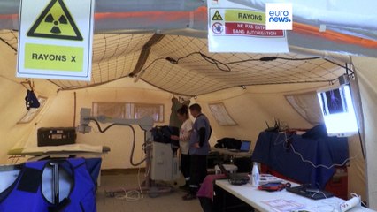 French doctors in Turkey set up temporary field hospital after deadly earthquakes