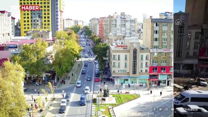 Depremin yol açtığı yıkım havadan görüntülendi