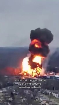 Toxic chemicals released from derailed train in Ohio