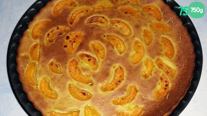 Flan de courgette sucré aux abricots