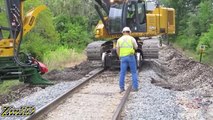 Extreme Dangerous Heavy Equipment Excavator Operator Skills & River Crossing Excavator Driving