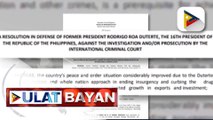19 kongresista, naghain ng bagong resolusyon sa Kamara upang depensahan si dating Pres. Duterte vs. ICC