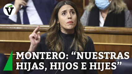 Montero interrumpida al decir "hijas, hijos e hijes", critica a la oposición por su falta de respeto