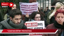 Mimar Sinan Güzel Sanatlar Üniversitesi öğrencilerinden uzaktan eğitim protestosu