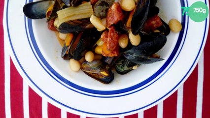 Moules et cocos au chorizo