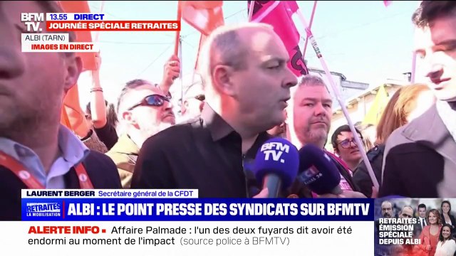 Laurent Berger: Ces 64 ans, les travailleurs les reçoivent comme une forme de mépris
