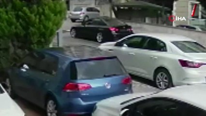 Pendik’te yardım tırının görevlisine silahlı saldırı anı kamerada