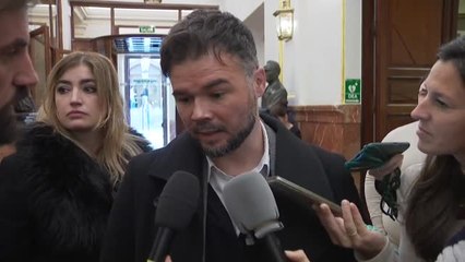 Rufián sobre el Barça: "También el Real Madrid tiene cosas a explicar en torno a pelotazos y fichajes al filo de lo imposible"