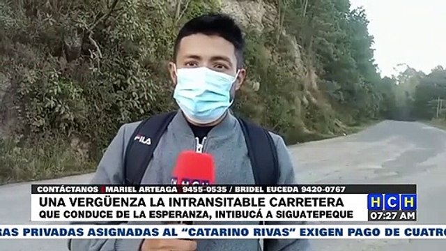 ¡Intransitable continúa la olvidada carretera de Siguatepeque hacia Intibucá!